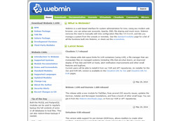 「Webmin」「Usermin」に複数の脆弱性、アップデートを呼びかけ（JVN） 画像