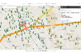 「Google防災マップ」公衆電話・特設公衆電話（東日本）のイメージ