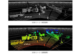 「LASER RADER」で取得した三次元情報を使った計測イメージ（画像は公式Webサイトより）