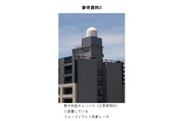 大阪大学設置のフェーズドアレイ気象レーダー
