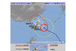台風経路図