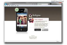 Instagramの正規Webサイト。アプリはGoogle Play Store経由でのダウンロードとなる