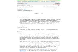 OSPF Version 2に関する情報