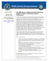 FBI 注意勧告（www.ic3.gov/Media/Y2023/PSA230522）