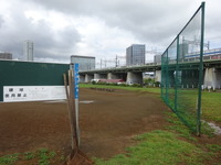 川崎市 二子第１球場（2023年8月14日 撮影）