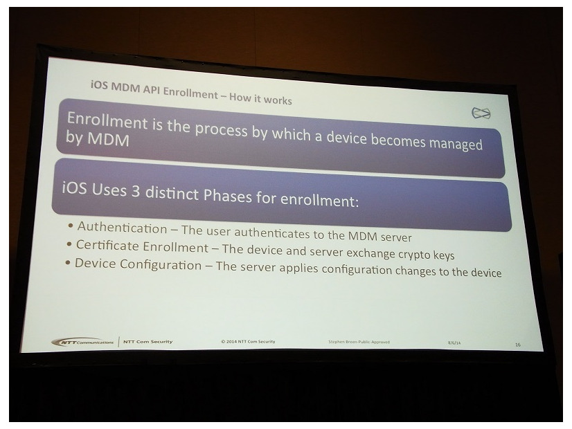 端末をMDMに登録する際の3段階のプロセス