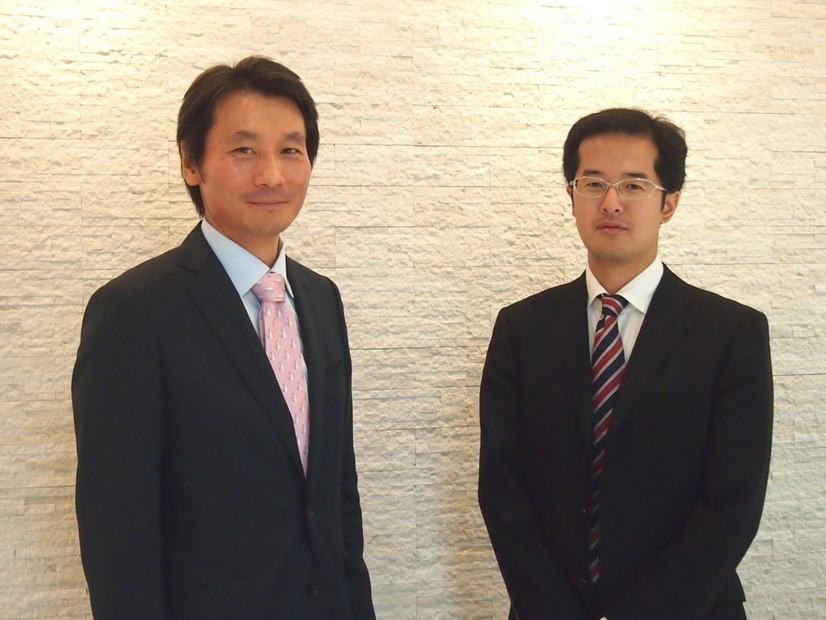 モバイルアイアンの代表取締役社長である野原康裕氏（左）と同社シニアテクニカル・セールス リサーチャーであるリチャード・リー氏（右）