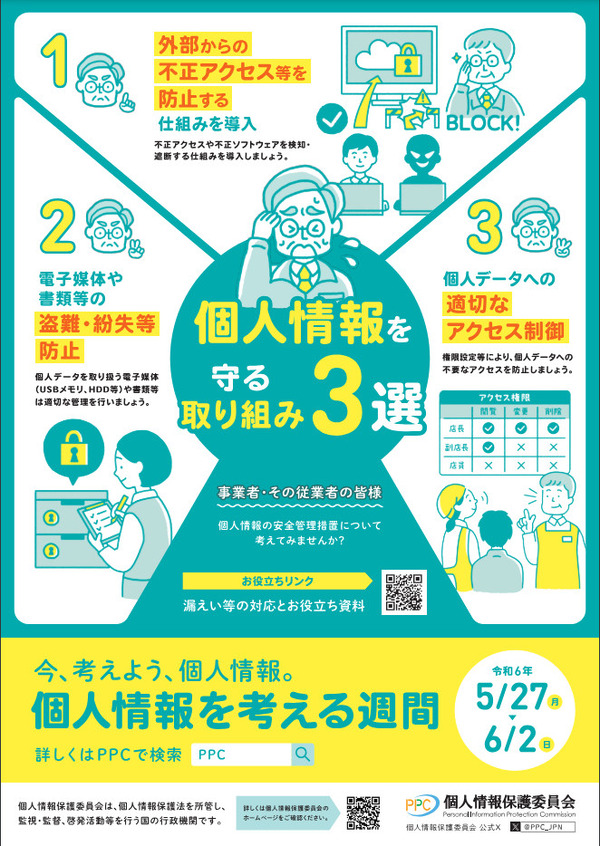 PPC が 2024 年の「個人情報を考える週間」開始、専用ウェブページや