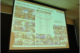 SECCON 2013 の各チームの得点詳細、最も攻撃ポイントが高いチーム newbie は4位