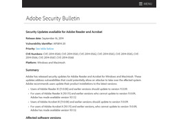 延期していたAdobe ReaderとAcrobatのセキュリティアップデートを公開（アドビ） 画像