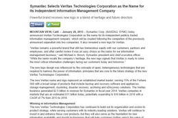 米Symantecによる発表