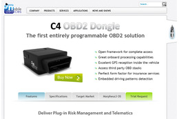 「C4 OBD2 ドングル」の製品サイト