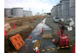 淡水化装置（逆浸透膜式）濃縮水貯槽タンクエリアにおける漏水状況