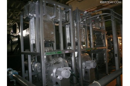 福島第一原子力発電所2号機　原子炉格納容器ガス管理システム　排気ファン（3月27日撮影）