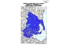 東日本全域の放射性セシウム分布マップを公開（文部科学省） 画像