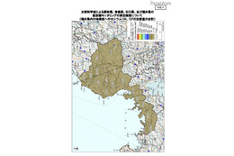 福井県内の地表面へのセシウム134、137の沈着量の合計