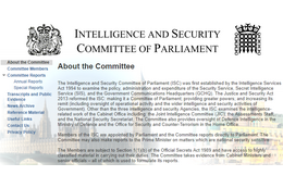 ISC : Intelligence and Security Committee ( http://isc.independent.gov.uk/ )