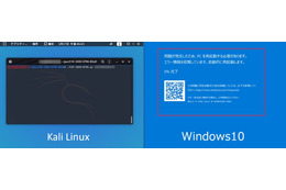 Kali Linux上での概念実証コードの実行とそれによりWindowsがクラッシュした結果