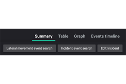 図3：［Lateral movement event search］ボタンを押すと、すべてのイベントとその詳細が表示される