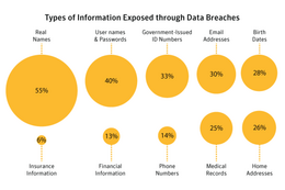データ侵害で最もよく盗まれる項目は「個人の実名」--11月度レポート（シマンテック） 画像