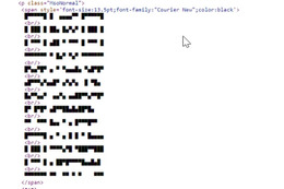 HTMLで作成されたQRコード