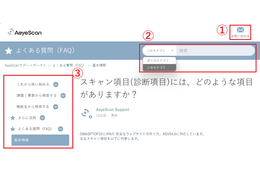 検索性向上「AeyeScan サポートポータル」リニューアル 画像