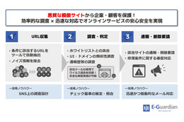 フェイクサイトをテイクダウン、イー・ガーディアンがサービス提供開始 画像
