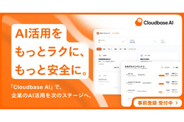次世代 AIaaS（AI as a Service）基盤「Cloudbase AI」事前登録開始 画像