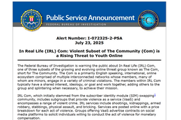 バイオレンス・アズ・ア・サービス「In Real Life」～ 銃撃や誘拐など物理暴力犯罪に少年少女を勧誘するオンライン集団 画像