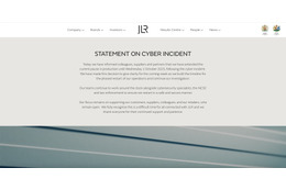 Jaguar Land Rover Automotive PLC、サイバーインシデントによる生産停止期間を 10 月 1 日まで延長 画像