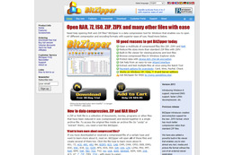 「BitZipper」のWebサイト