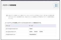 統合セキュリティプラットフォーム「Securify」に新オプション「パスワード漏洩調査サービス」 画像