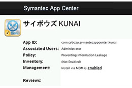 「サイボウズKUNAI」が日本企業で初めて「Symantec Sealed Program」に参加