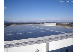 国富工場に設置されたCIS太陽電池