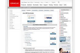Java SE 8（JDK 8ダウンロード）ページ