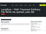 Langflow の files API における任意のファイルが作成可能となるパストラバーサルの脆弱性（Scan Tech Report） 画像