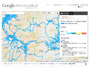 甲信地方の豪雪災害エリア内の道路通行の実績情報の提供を開始(Google) 画像