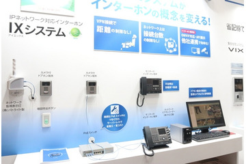 防犯カメラシステムに組み込むことができるIPネットワーク対応インターホン(アイホン) 画像
