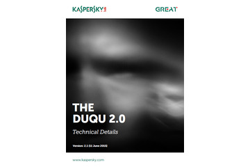 スパイ目的の高度な標的型攻撃「Duqu 2.0」、カスペルスキーにも侵入（カスペルスキー） 画像