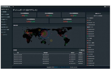 外部公開サーバへの攻撃をリアルタイムに可視化(サイバーセキュリティクラウド) 画像
