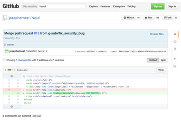 オープンソースのCMS「Void」にXSSの脆弱性（JVN） 画像