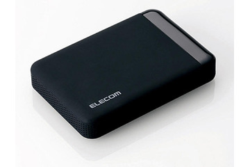 自動暗号化とウイルス対策を搭載した法人向けHDD（エレコム） 画像