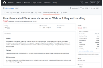 n8n における遠隔からの任意のコード実行につながる複数の脆弱性（Scan Tech Report） 画像