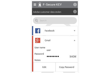 ローカルのデバイスにデータを格納し暗号化する新しいパスワード管理サービスを公開(エフセキュア) 画像