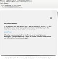 米Appleサポートを騙る偽メール