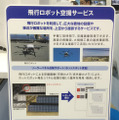 「飛行ロボット空撮サービス」は試験サービスから複数の依頼があり、日本各地のメガソーラー施設を撮影したという。