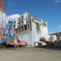 東京電力福島第一原子力発電所4号機原子炉建屋（1月5日撮影）