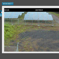 クラウド録画のデモ画面。同社が管理する鹿児島太陽光発電所に設置した監視カメラの映像を公開している。クラウド型ビデオ監視システム「イーグルアイ採用している（画像はプレスリリースより）