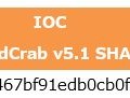 確認されたアクティビティに関連するGandCrab v5.1のIOC