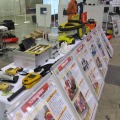 消防庁のブースに展示されていたNBC災害用の各種測定器